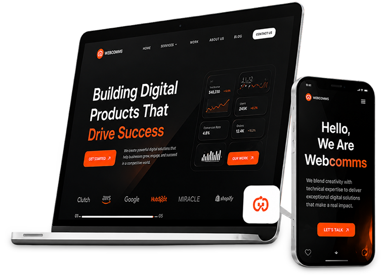Webscomms Designing & Development Multi-Device Showcase